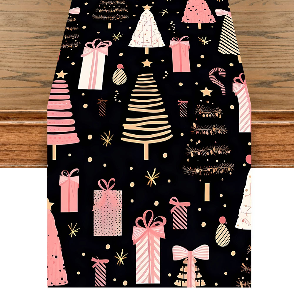Caminho de Mesa de Natal Rosa  - Christmas Table Runner avaliação e preço