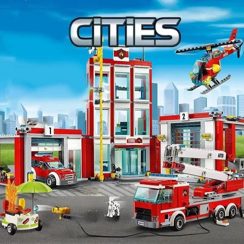 Cidade estação de bombeiros he - Lego Set City avaliação e preço