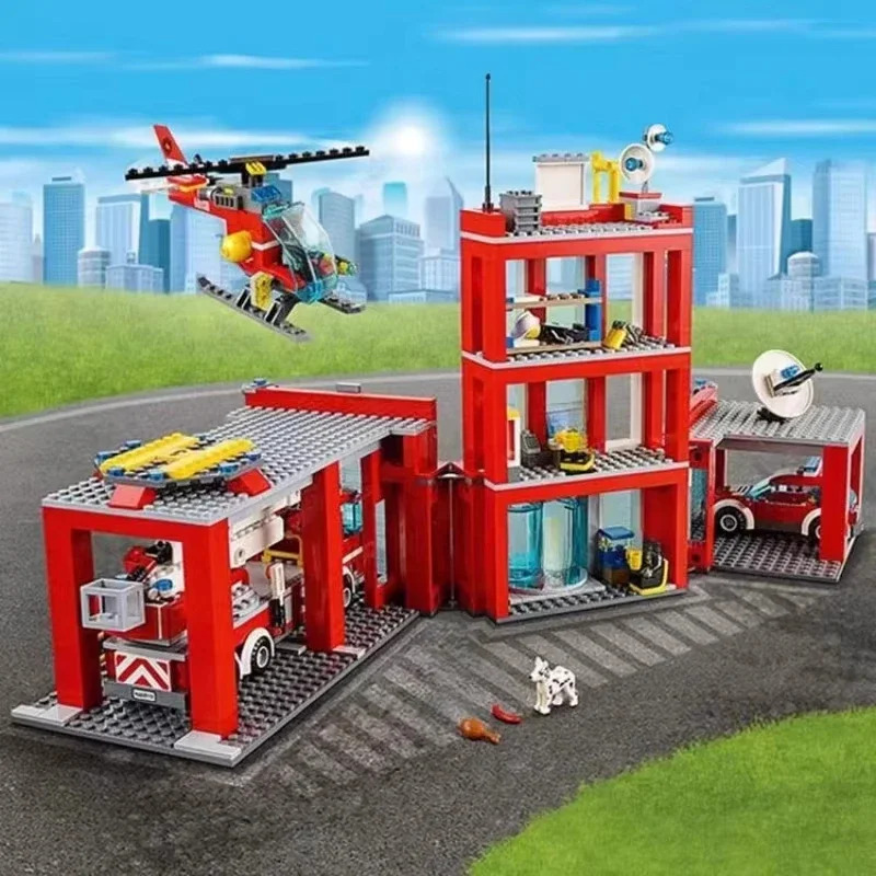 Cidade estação de bombeiros he - Lego Set City avaliação e preço