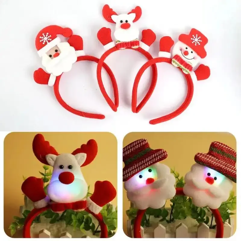 Tiara de Rena LED Brilhante co - Reindeer Antlers Headband avaliação e preço