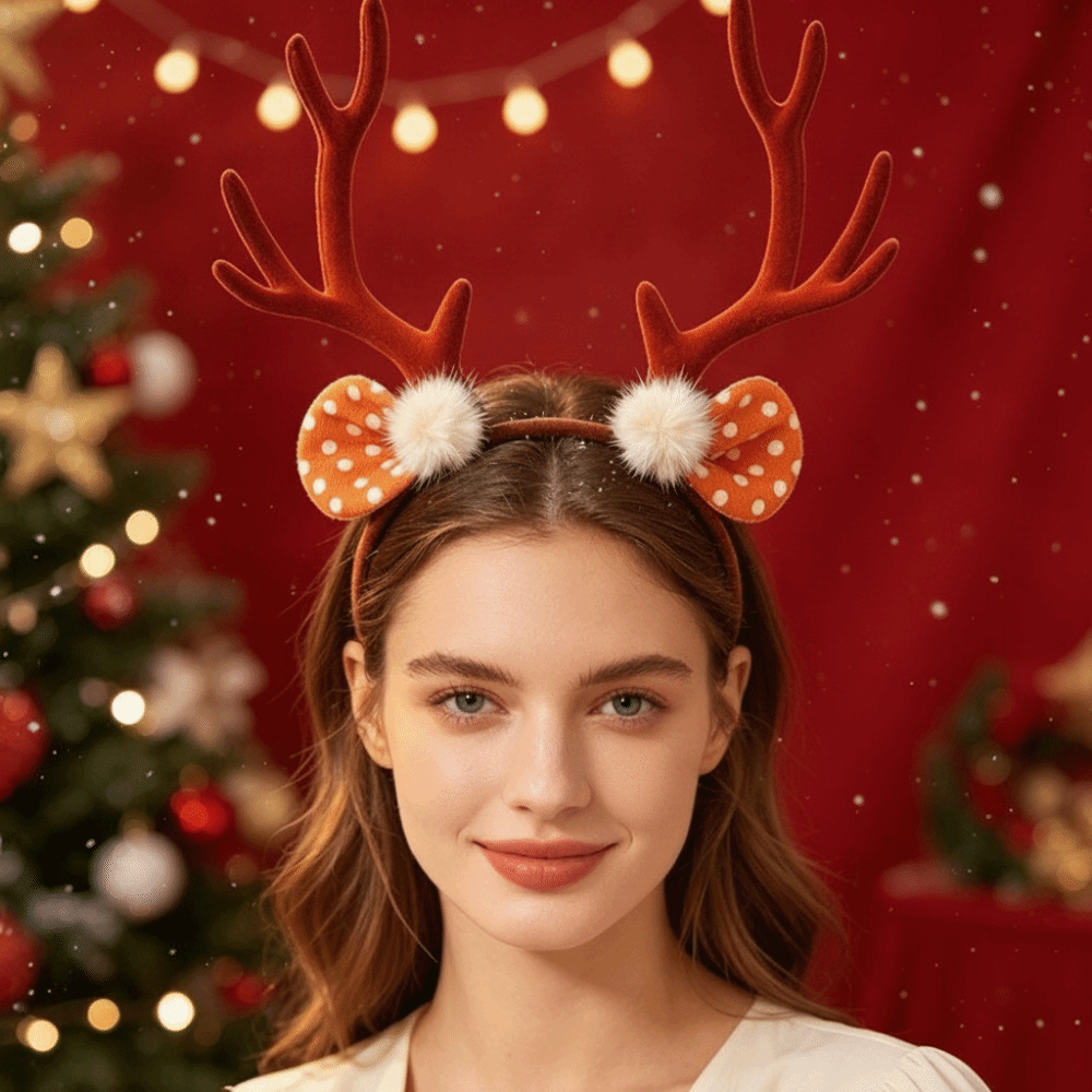 Tiara de Natal Brilhante e Ele - Reindeer Antlers Headband avaliação e preço