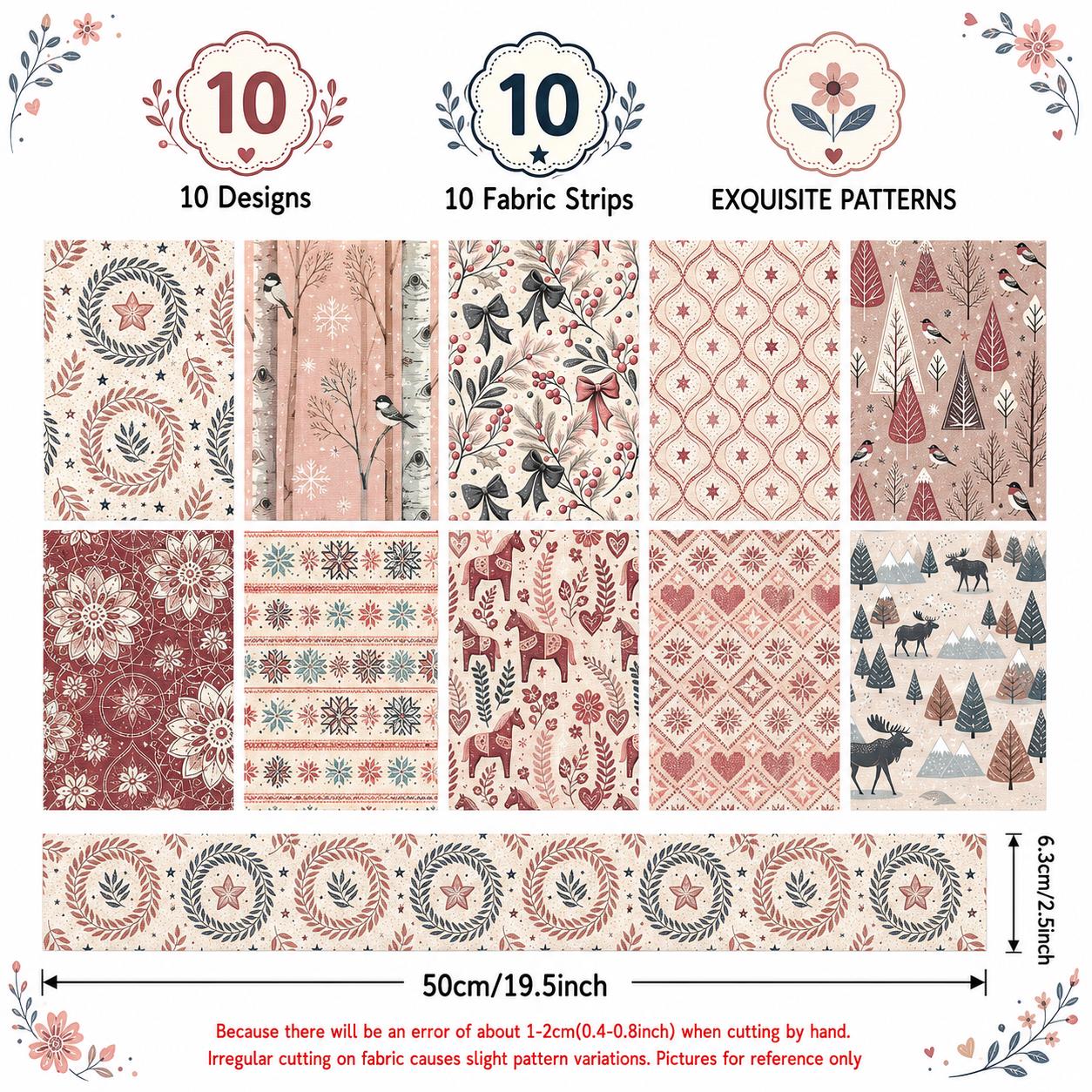 10 peças de tiras de tecido Je - Christmas Table Runner avaliação e preço