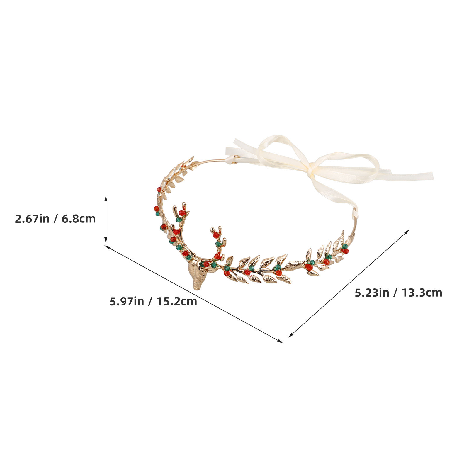 Tiara de Rena de Natal com Chi - Reindeer Antlers Headband avaliação e preço