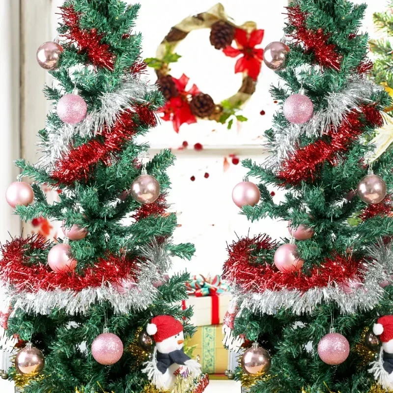 Fita de Natal Colorida de 1,5/ - Tinsel Garland Decoration avaliação e preço