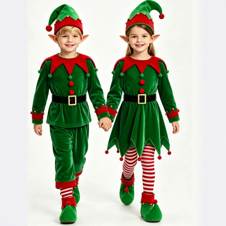 Fantasias de Natal para Menino - Elf Costume Christmas avaliação e preço