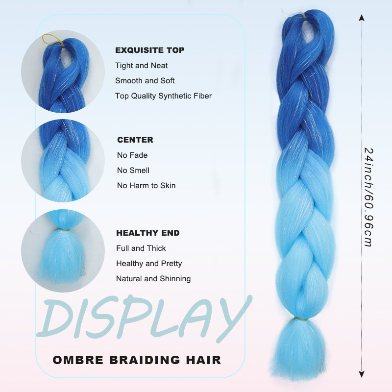 Cabelo Sintético para Tranças  - Tinsel Garland Decoration avaliação e preço