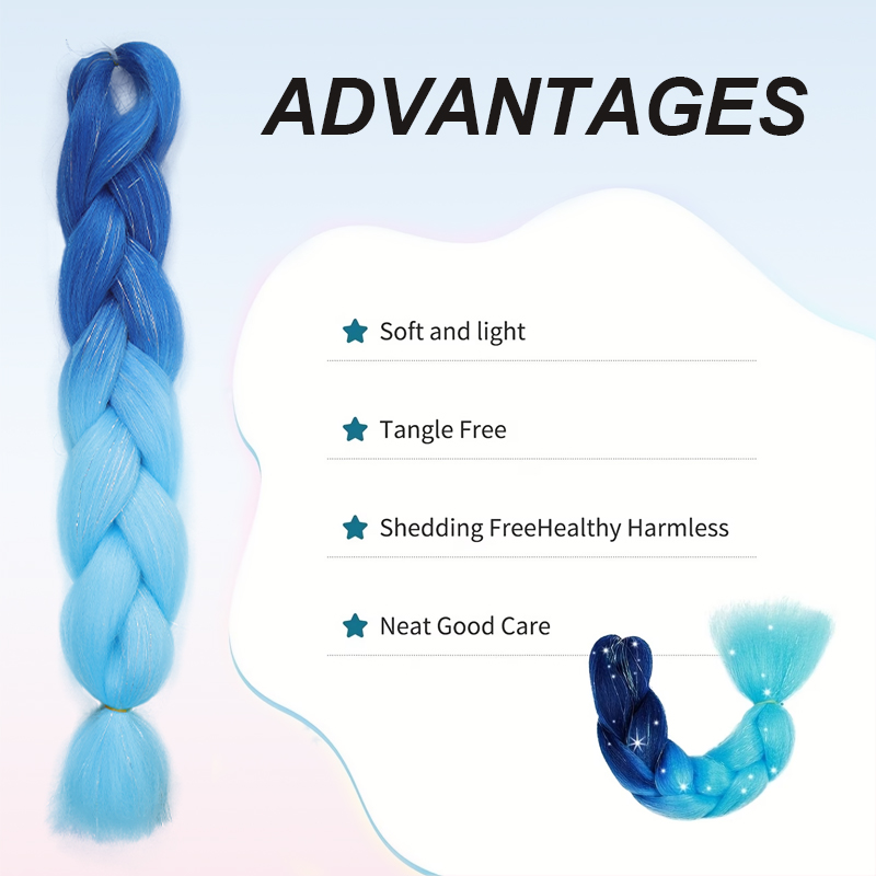 Cabelo Sintético para Tranças  - Tinsel Garland Decoration avaliação e preço