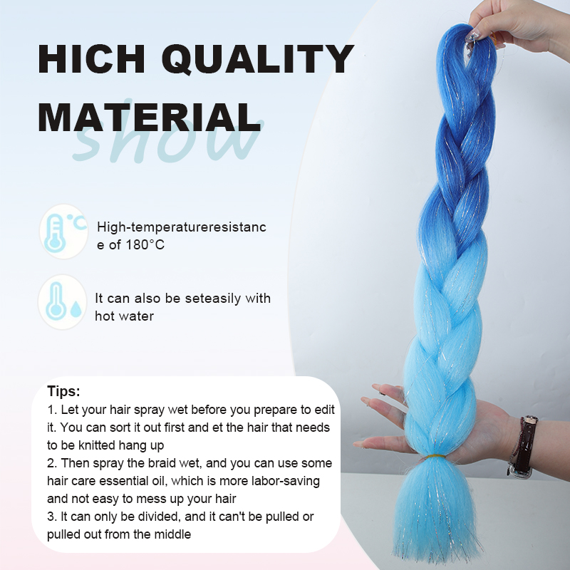 Cabelo Sintético para Tranças  - Tinsel Garland Decoration avaliação e preço