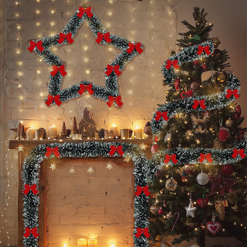 Guirlanda de Fitas de Natal de - Tinsel Garland Decoration avaliação e preço